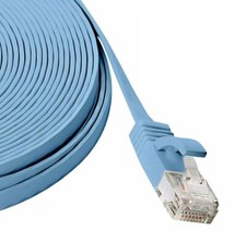 RJ45 CAT6 6FT 10FT 30FT 50FT 100FT 200FT Ethernet Network Cable Cord Flat LOT US picture