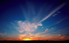 Landscape nature sky sunlight clouds low Custom Gaming Mat Desk picture