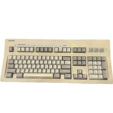 Vintage Epson Q303A Keyboard Fujitsu Lever Action Switches Equity PC Tested Work picture