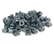 10-32 Cage Nuts for Server Rack, Can of 50pcs, Black, Rack Mount Clip Nuts picture