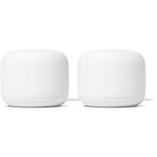 Google Nest WiFi Router 2 Pack 4x4 AC2200 Mesh Wi-Fi Routers GA00595 picture