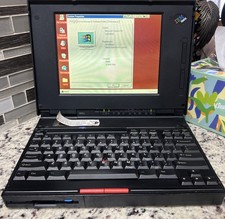 RARE IBM ThinkPad 360CS type 2620-20f 486 Win95 Laptop & Charger WORKING  picture