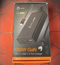 New j5create 185W GaN PD 3.1 USB-C Charger JUP37185 140W MacBook Pro Fast Charge picture