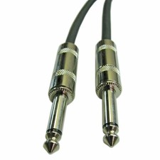 US Made 20ft Mono 1/4 inch (6.3mm) Male to male Speaker Audio  Jumper Cable  picture