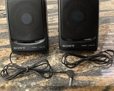Sony SRS-28 Computer Speakers 2.0 Wired Battery Powered 3.5mm Black picture