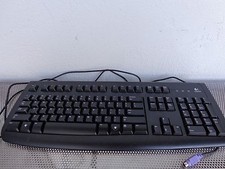 Logitech Deluxe 250 US Keyboard Y-SAF76 Black 104 Keys 867633-0403 PS/2 picture