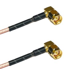 50 x 12 INCH SMA MALE ANGLE to SMA MALE ANGLE RG316 High Quality picture