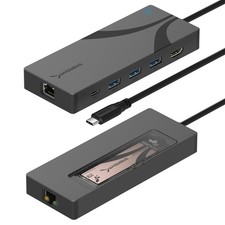 Sabrent Usb-C Hub Ssd Enclosure 6-Port Dock M.2 Ssd Slot 90W Power Delivery Usb picture