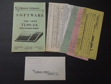 TI-99/4A Home Computer Software Catalog & Order Forms DE Dynamic Enterprises picture
