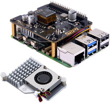 Poe Plus Hat For Raspberry Pi 5 With Official Pi 5 Cooler Gpio Extension Power picture