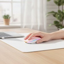 Rechargeable Slim Silent Bluetooth Mouse with Color-Changing LED for All Devices picture