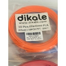 Dikale 3D Pen Filament 20ft 16PCS PLA Multicolor Refills DKL-US-PLA616 Craft picture