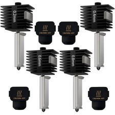 4 PCS A1 Mini/A1/A2L 0.2/0.4/0.6/0.8MM Hotend Kits Hardened Steel Nozzle | Re... picture