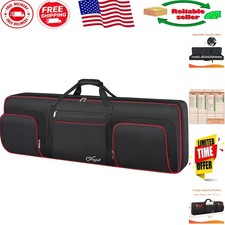 Stylish 76-Key Piano Case with Waterproof Fabric & Secure Storage Pockets picture