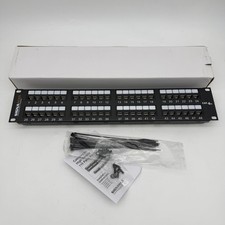 NEW SIGNAMAX 48-Port Cat 6 Ethernet Patch Panel 48458MD-C6C picture