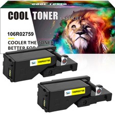 2PK Yellow Toner 106R02759 Fits For Xerox WorkCentre 6027 6025 Phaser 6022 6020 picture
