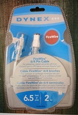 Dynex IEEE 1394 FireWire 6-Pin to 4-Pin Cable 6.5 feet (DX-FW64CAM) DG2 picture