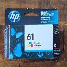 New HP 61 Genuine Original Tri-Color Printer Ink Cartridge Expired October 2023 picture