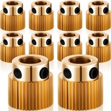 Mudder 10 Pcs 40 Teeth Brass Extruder Wheel 3D Printer Parts Drive 40 picture