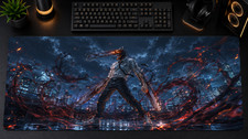 Chainsaw Man Denji XXL Gaming Mouse Pad Anime Desk Mat power makima pochita picture