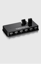 TRENDnet TU2-H10 10-Port USB 2.0 Powered Hub, Black, 3 ft Cable picture