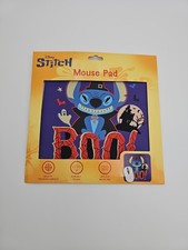 Disney Stitch Halloween Boo Mouse Pad New Sealed 8.5”x8.5” Lilo & Stitch picture