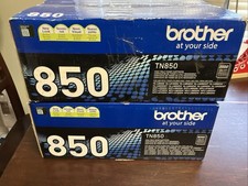 NEW GENUINE - BROTHER TN850 2-PACK HIGH-YIELD BLACK TONER - TN8502PK SEALED BAGS picture