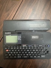 Casio CW-K85 Thermal Disc Title Printer Used Works Battery Operated picture