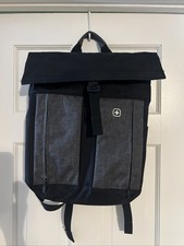 RARE Swiss Gear Wenger Flapover 16” Laptop Backpack with tablet sleeve.  picture