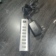GearHead UH7500ESP 7-Port Powered USB-A Hub/Splitter w/ AC Adapter Silver picture