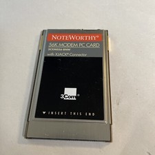 NoteWorthy 56K Modem PC 3Com Card PCMCIA PC Modem Card @CPU144 picture