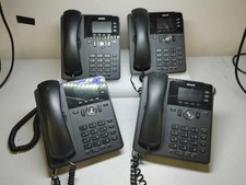 lot of 4 Snom D717 SIP Black Desk Phone 2.8