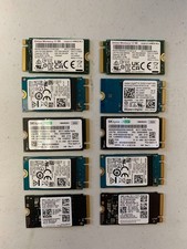 Lot of 10 x Mixed 128GB M.2 2242 PCIe NVMe SSDs picture