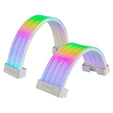 Flex Rgb Cable Cover Kit Light Up Led Strip Set For Psu Extensions 5v 3 Pin Argb picture