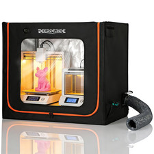 Large Resin 3D Printer Enclosure with Ventilation System & LED Light, Vented 3D picture