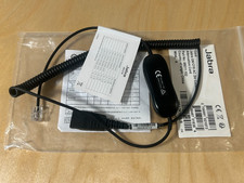 NEW Jabra GN1218 2m AC Attenuation Coiled Cable 88011-102 Black picture