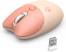 Wireless Compact Silent Mouse with Cute Cat Designs, 2.4Ghz Plug and Play Wirele picture