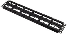 Panduit CPP48WBLY 48-Port Flat Patch Panel, Black picture