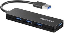Buffalo USB Hub (BSH4U125U3BK) - Slim Design 4 Ports USB 3.0 Bus Powered Japan picture