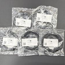 Lot of 5 Wcwav AC6BLK-7 Cat.6 Ethernet Patch Cables 7ft Black New Sealed picture