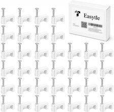 Cable Clips Nail in Cable Clips 100 Pcs 8Mm Flat Ethernet Cable Wall Clips Cable picture