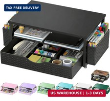Spacrea Desk Organizer and Accessories, Computer Monitor Stand Riser with Drawer picture