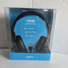 Logitech H540 USB Computer Headset Wired Noise Canceling Mic Headphones New Box picture