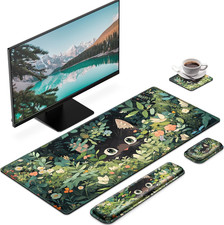 Mouse Pad Anime, Mouse Pad with Wrist Rest, 4-In-1 XXL Large Desk Mat Kawaii picture