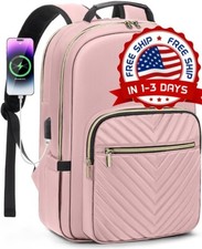 Mochila grande para ordenador portátil para mujer 16 bolsillos 4 compartimentos picture