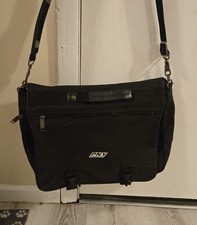 Black Messenger Or Shoulder Bag Designed For A Laptop picture