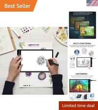 Light Box Drawing Pad A5, Tracing Board with Micro USB Cord Charge Cable and ... picture