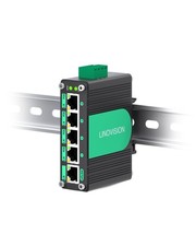 Industrial 5 Ports Gigabit 12V PoE Switch, Solar Powered Switch Support DC 9–... picture