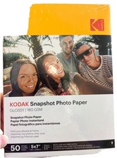 Kodak Snapshot Photo Paper Glossy 180 GSM 5 X7 50 Sheets New Sealed picture