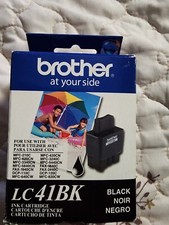 Genuine OEM Brother LC41BK Black Ink Cartridge 2009.03 picture